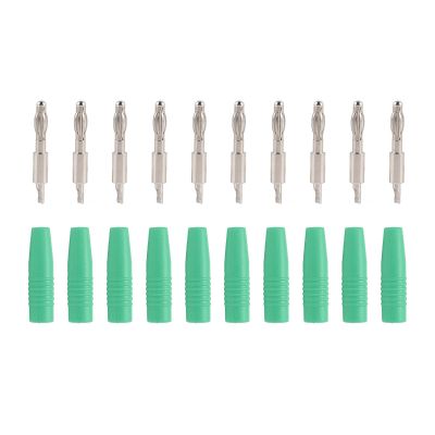 10-Pack 4mm Banana Plugs, Solder-Type Audio Banana Connectors with Pure Copper Plating, Male Banana Plug Adapter for Multimeter Test Leads, Speaker Equipment, Electrical Testing