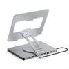 10 In 1 Laptop Stand Hub With 4K 60Hz Gigabit Ethernet Port USB 3.0 Ports Foldable Rotating, Aluminum Alloy Desktop Space Saving, Laptop Cooling Stand view 1