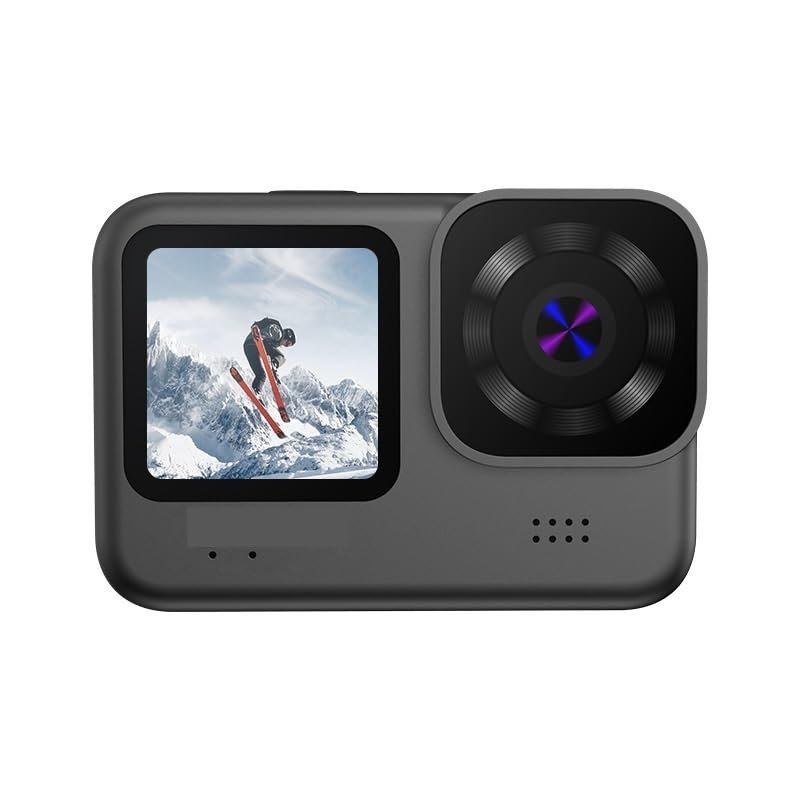 LKAHYUIBC Action Camera, V11 5K Anti-Shake Action Camera Go with Remote Control Screen Waterproof Sport Camera Drive Recorder,for Diving, Cycling and Vlogging