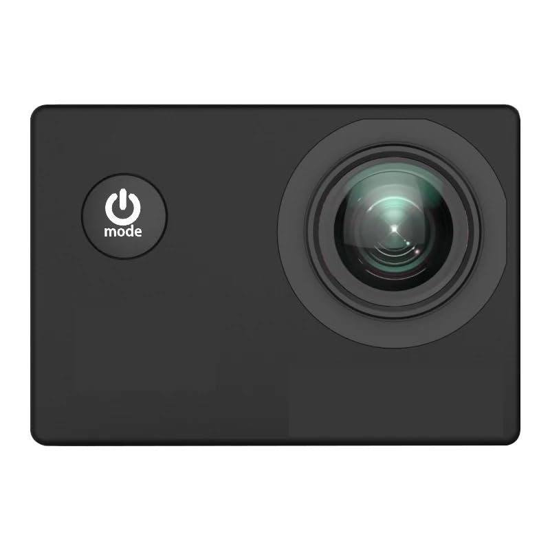 LKAHYUIBC Action Camera, Original Basic Action Camera Waterproof 4K 1080P Helmet Camera Sports Car Register,for Diving, Cycling and Vlogging(Black)