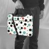 Laptop Bag 13 Inch Waterproof Portable Laptop Sleeve Case Polka Dot Messenger Shoulder Bag Briefcase Messenger Bag W/Strap Handle view 2