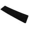 4PCS Non Slip Stair Mats TPR Treads Washable Reusable Carpet Runner Safety Grip Polyester Fiber 76cm x 20.3cm Brown Beige Black(Black) view 3