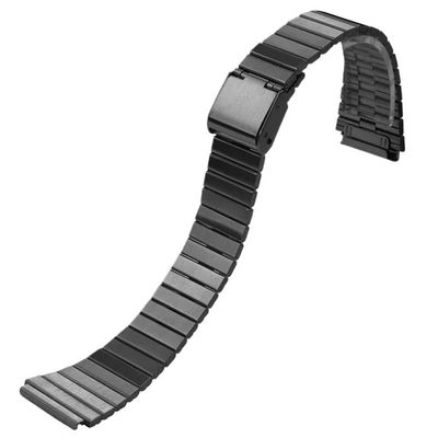 1820mm Stainless Steel Ultra-thin Metal Watchband fit for CASIO F-91W/A158/A159/A168/A169/B650/AQ230 /AE500W(Black,20mm)