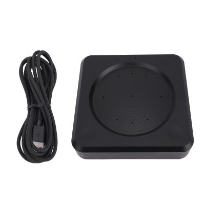 CHEOTIME Conference USB Microphone, 6 AI Mics 360 Voice Pickup, Noise Reduction, USB C Speaker, 10 Meter Pickup Diameter,Conference Room Speaker for Meetings