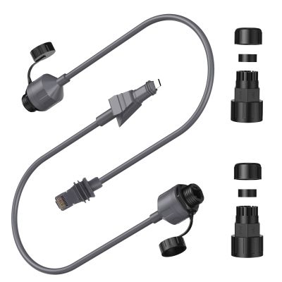 SPX to RJ45 Adapter, Ethernet Cable Coupler Plug and Play High Speed 1200Mbps for Flat High Performance Router Indoor Outdoor Use 24AWG Bare Copper 2PCS