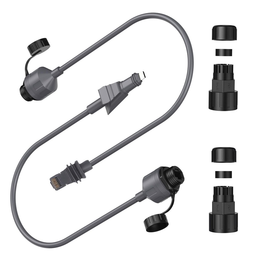 SPX to RJ45 Adapter, Ethernet Cable Coupler Plug and Play High Speed 1200Mbps for Flat High Performance Router Indoor Outdoor Use 24AWG Bare Copper 2PCS