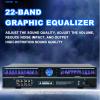 22-Band Audio Equalizer, Graphic Equalizer, Dual Channel 1u Rack Mount, with 10 Preset Effects, Automatic Noise Reduction, for Hifi Home Tuning view 2
