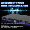 22-Band Audio Equalizer, Graphic Equalizer, Dual Channel 1u Rack Mount, with 10 Preset Effects, Automatic Noise Reduction, for Hifi Home Tuning view 3