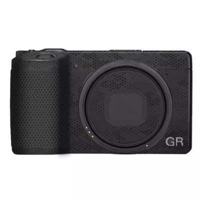 GR 3 GR 3X Wear-Resistant Camera Sticker Vinyl Wrap Protective Film Decal Precision Photography Skin for Ricoh GR3 GR3X (Mamba Black)