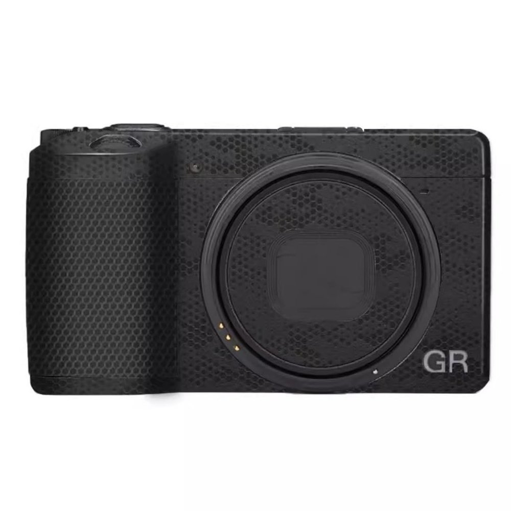 GR 3 GR 3X Wear-Resistant Camera Sticker Vinyl Wrap Protective Film Decal Precision Photography Skin for Ricoh GR3 GR3X (Mamba Black)