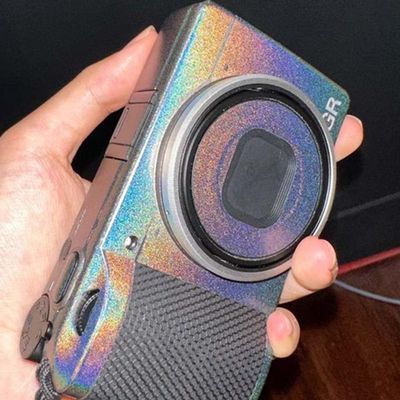 GR 3 GR 3X Wear-Resistant Camera Sticker Vinyl Wrap Protective Film Decal Precision Photography Skin for Ricoh GR3 GR3X (Phantom Gray)
