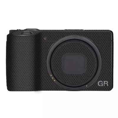 GR 3 GR 3X Wear-Resistant Camera Sticker Vinyl Wrap Protective Film Decal Precision Photography Skin for Ricoh GR3 GR3X (Matrix Black)