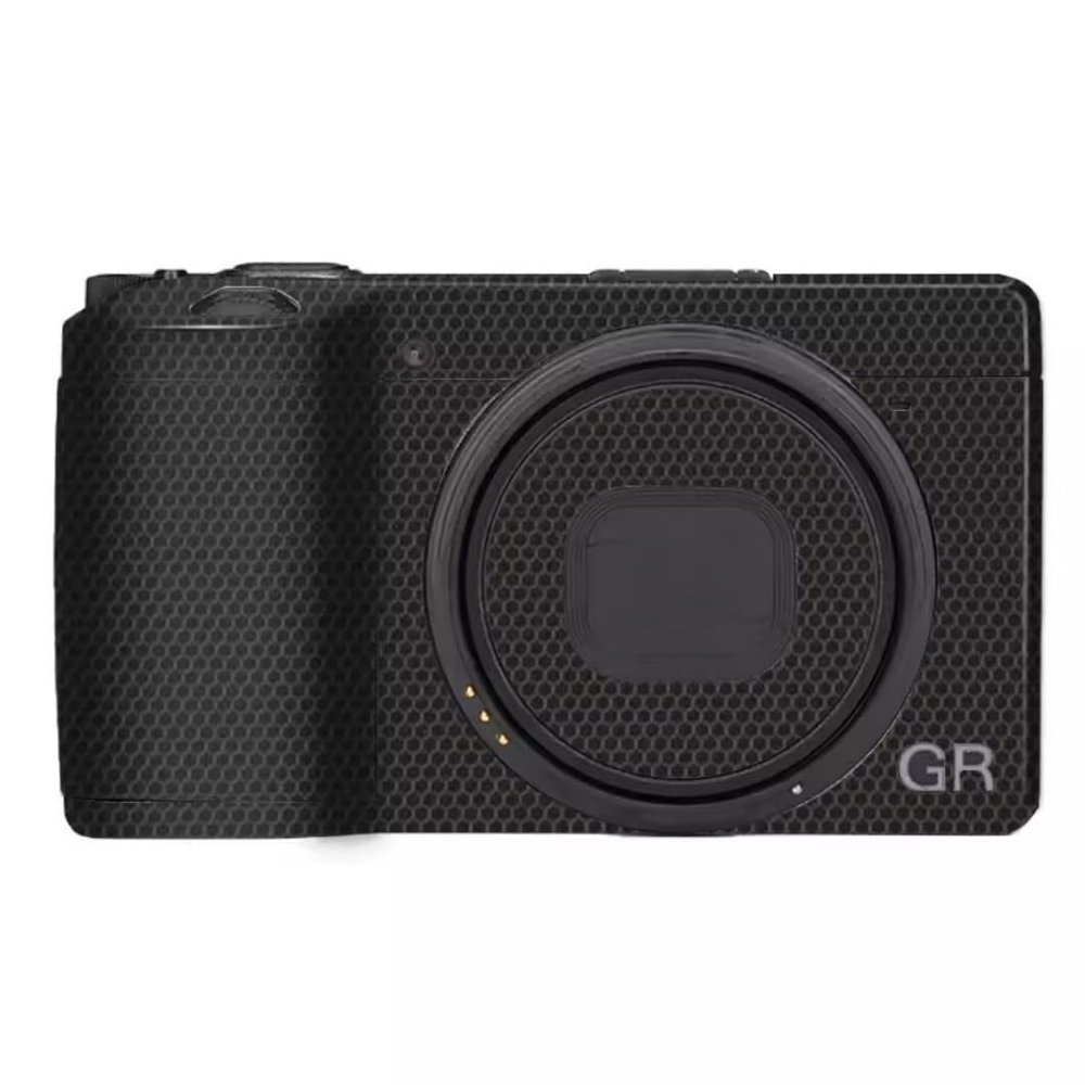 GR 3 GR 3X Wear-Resistant Camera Sticker Vinyl Wrap Protective Film Decal Precision Photography Skin for Ricoh GR3 GR3X (Matrix Black)