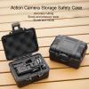CHEOTIME Action Camera Carrying Case, Compact Hard Shell Protective Travel Bag Camera Protective Storage Bag Camera Case with Sponge Interior for Accessories view 3