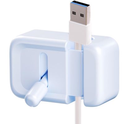 ABS Pole Type Cable Organizer  Desktop Clip Holder, Sticky Wire Buckle | Charging Cord Storage Tool, Plug Management for Office Desk, Car Interior, Home Electronics, Phone Accessories, Daily Setup