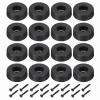 MECCANIXITY Rubber Speaker Isolation Feet,1.18"x0.39" Black Anti-Vibration Base Pad with Screw Amplifier Stand Feet Mat for Electronic Speaker Guitar HiFi Home Theater Sound System, Pack of 16 view 1