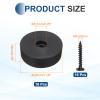 MECCANIXITY Rubber Speaker Isolation Feet,1.18"x0.39" Black Anti-Vibration Base Pad with Screw Amplifier Stand Feet Mat for Electronic Speaker Guitar HiFi Home Theater Sound System, Pack of 16 view 2