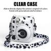YUEHISY Protective Clear Case for Mini 12, Instant Camera Case Kit with Colorful Adjustable Shoulder, Stickers, for Storing Photos (Milk Cow) view 2