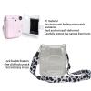 YUEHISY Protective Clear Case for Mini 12, Instant Camera Case Kit with Colorful Adjustable Shoulder, Stickers, for Storing Photos (Milk Cow) view 3