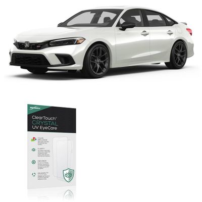 BoxWave Screen Protector Compatible With 2024 Honda Civic Si Display (8 in) - ClearTouch Crystal Anti-UV EyeCare (2-Pack), Filters out Harmful Blue Light Reduce Fatigue