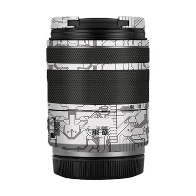 28-70 2.8 Anti-Scratch Camera Lens Sticker for Canon RF 28-70mm F2.8 STM Coat Wrap Protective Film Skin Cover(Circuit White)