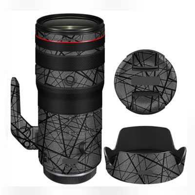 24-105 2.8 Camera Lens Protector Coat Protective Film Vinyl Wrap Skin Premium Sticker for Canon RF 24-105mm F2.8(Cross Gray)