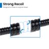 ICC Telephone Handset Cord/Phone Cord, 25 Ft  RJ9 (RJ22) Connectors, Glossy Black, 5-Pack  Curly Coiled Tangle-Free Design for PBX & VoIP Phones view 4