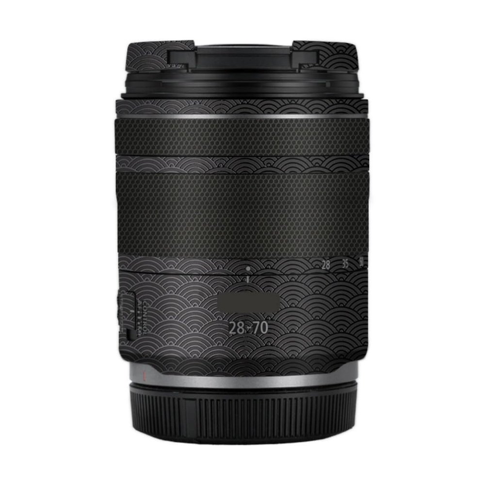 28-70 2.8 Anti-Scratch Camera Lens Sticker for Canon RF 28-70mm F2.8 STM Coat Wrap Protective Film Skin Cover(Auspicious Clouds Black)