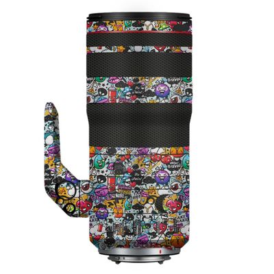 24-105 2.8 Camera Lens Protector Coat Protective Film Vinyl Wrap Skin Premium Sticker for Canon RF 24-105mm F2.8(Graffiti White)