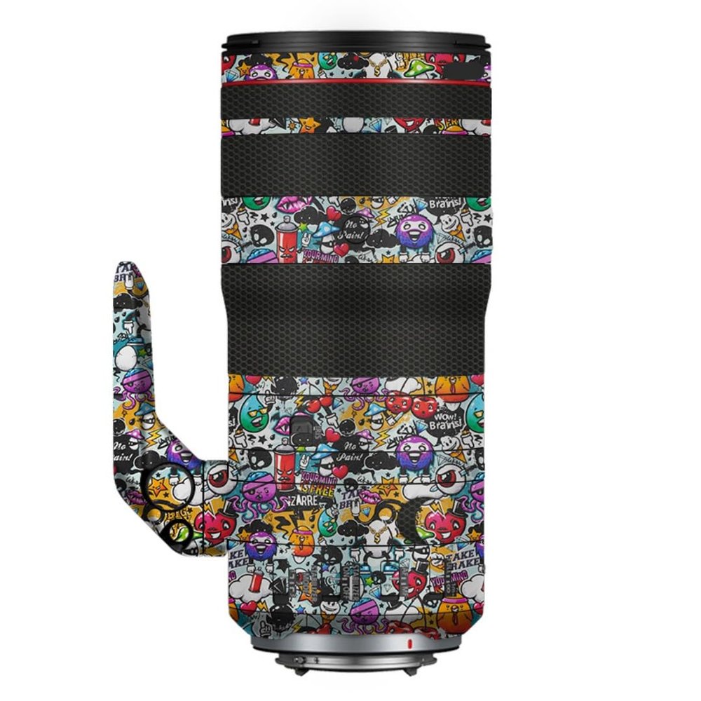 24-105 2.8 Camera Lens Protector Coat Protective Film Vinyl Wrap Skin Premium Sticker for Canon RF 24-105mm F2.8(Graffiti White)