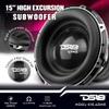 DS18 HOOL-X15.4DHE 15 Competition High Excursion Car Subwoofer 4000 Watts Rms 4" Dual Voice Coil 4 + 4 Ohm DVC - Powerful Car Audio Bass Speaker (Renewed) view 2