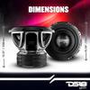 DS18 HOOL-X15.4DHE 15 Competition High Excursion Car Subwoofer 4000 Watts Rms 4" Dual Voice Coil 4 + 4 Ohm DVC - Powerful Car Audio Bass Speaker (Renewed) view 4