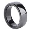 Luocute Smart Fitness Ring, Lightweight Ceramic IP68 Smart Health Ring with Pedometer Temperature Pressure Sleep Tracking Car Key for Daily Use (8#) view 1