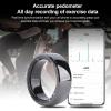 Luocute Smart Fitness Ring, Lightweight Ceramic IP68 Smart Health Ring with Pedometer Temperature Pressure Sleep Tracking Car Key for Daily Use (8#) view 4