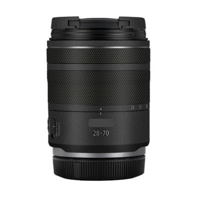 28-70 2.8 Anti-Scratch Camera Lens Sticker for Canon RF 28-70mm F2.8 STM Coat Wrap Protective Film Skin Cover(Leather Black)