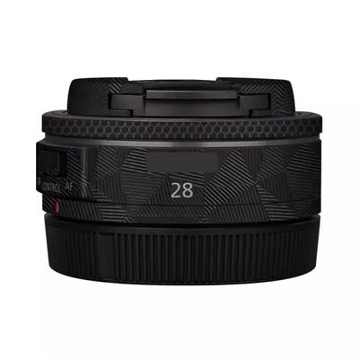 28 2.8 Skin Lens Camera Skin Wrap Vinyl Protective Sticker Accessories for Canon RF 28mm F2.8 STM(Triangle Black)
