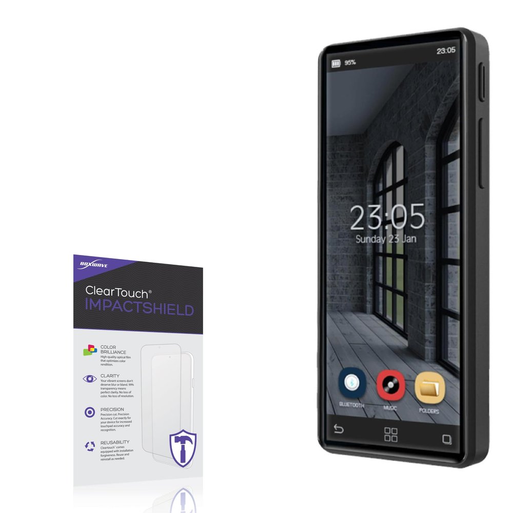 BoxWave Screen Protector Compatible with Samvix iPlatinum Music Q4 - ClearTouch ImpactShield (2-Pack), Impenetrable Screen Protector Flexible Film