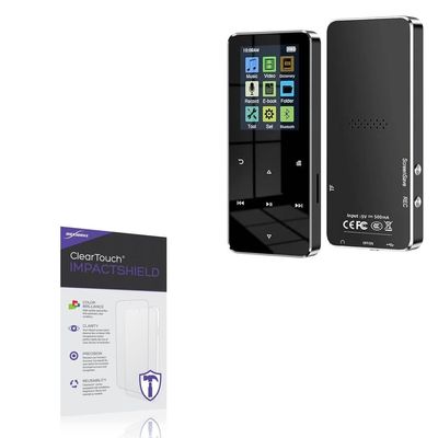 BoxWave Screen Protector Compatible With RIJAHO 32GB MP3 Player (1.8 in) - ClearTouch ImpactShield (2-Pack), Impenetrable Screen Protector Flexible Film