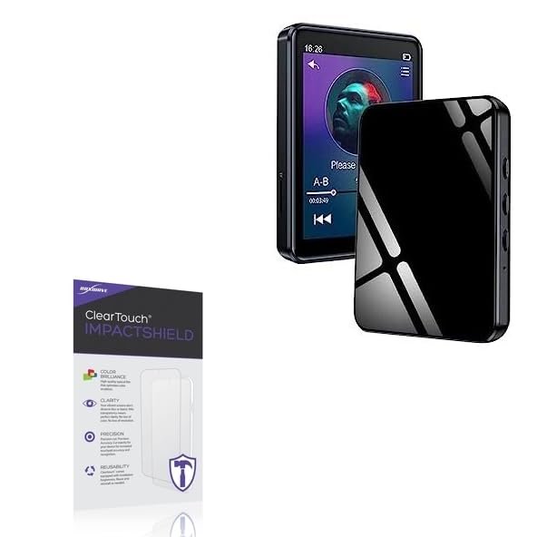 BoxWave Screen Protector Compatible With PtevSoh MP3 Player (32GB) - ClearTouch ImpactShield (2-Pack), Impenetrable Screen Protector Flexible Film