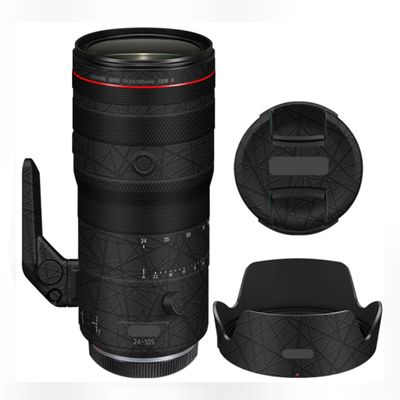 24-105 2.8 Camera Lens Protector Coat Protective Film Vinyl Wrap Skin Premium Sticker for Canon RF 24-105mm F2.8(Cross Ultra Black)