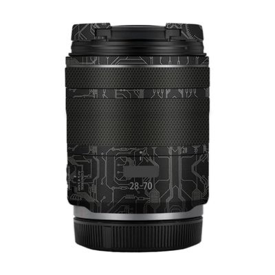 28-70 2.8 Anti-Scratch Camera Lens Sticker for Canon RF 28-70mm F2.8 STM Coat Wrap Protective Film Skin Cover(Circuit Titanium)