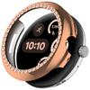 3 Pack Bling Cases Compatible with Google Pixel Watch 3 41 mm Cover Hard PC Crystal Diamonds Rhinestone Protective Bumper Shell Smartwatch, without Screen Protector (Rose Gold/Black/Silver) view 4