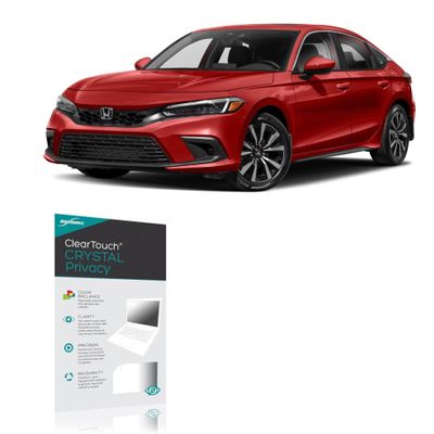 BoxWave Screen Protector Compatible With 2024 Honda Civic Si Sedan Display (8 in) - ClearTouch Crystal Privacy (2-Pack), Privacy Screen Protector Flexible Film Clear