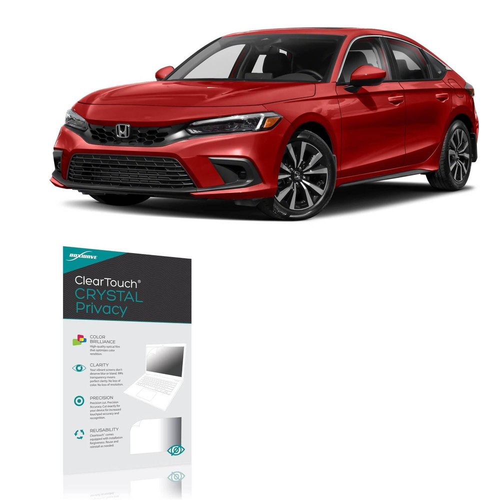 BoxWave Screen Protector Compatible With 2024 Honda Civic Si Sedan Display (8 in) - ClearTouch Crystal Privacy (2-Pack), Privacy Screen Protector Flexible Film Clear