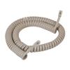 ICC Telephone Handset Cord/Phone Cord, 12 Ft  RJ9 (RJ22) Connectors, NT Ash, 1-Pack  Curly Coiled Tangle-Free Design for PBX & VoIP Phones view 1