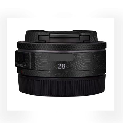 28 2.8 Skin Lens Camera Skin Wrap Vinyl Protective Sticker Accessories for Canon RF 28mm F2.8 STM(Wave Black)