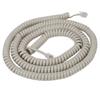ICC Telephone Handset Cord/Phone Cord, 25 Ft  RJ9 (RJ22) Connectors, Dark Ash, 1-Pack  Curly Coiled Tangle-Free Design for PBX & VoIP Phones view 1