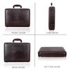 DA LV Full Grain Leather Briefcase for Men - Business Laptop Bag - Imported Handmade Leather Bag - Attache -Men Gifts (Croco Brown) view 4