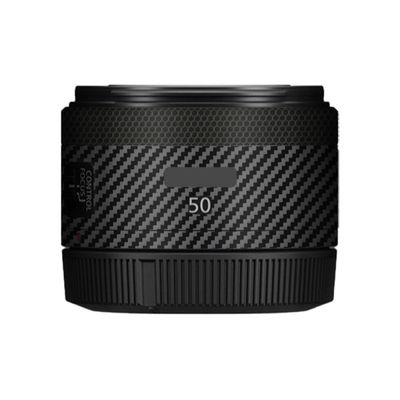 50 1.8 Camera Lens Sticker for Canon RF 50mm F1.8 STM Macro Coat Wraps Film Protective Vinyl Decal Skin(Carbon Fiber Black)