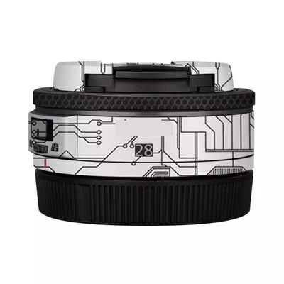 28 2.8 Skin Lens Camera Skin Wrap Vinyl Protective Sticker Accessories for Canon RF 28mm F2.8 STM(Circuit White)